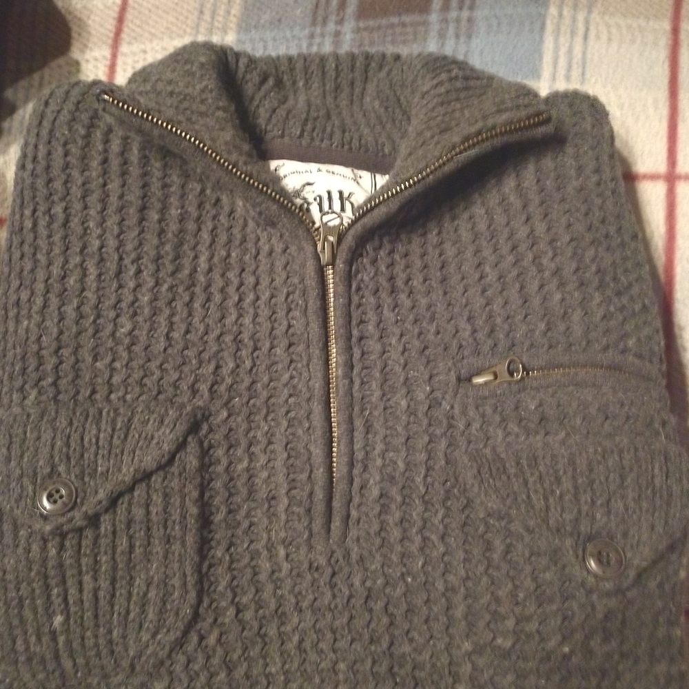 ๐ may be getting one more... FCUK men's sweater wool blend WARM - Picture 1 of 5